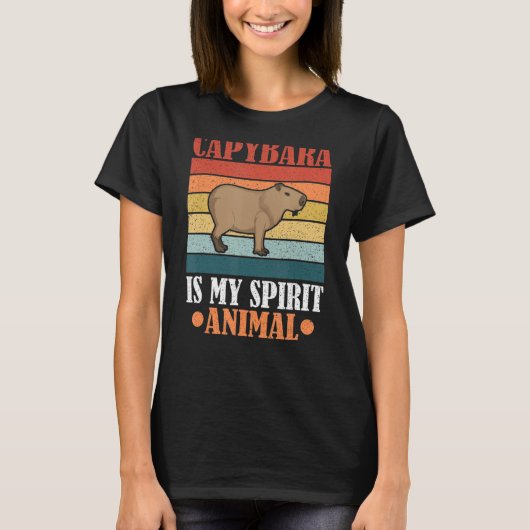 Capybara Shirt Funny Capybara is mijn geestdier (Voorkant)