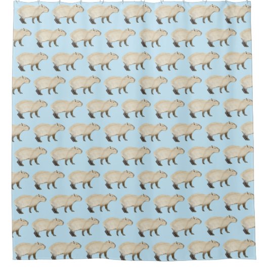 Capybara Shower Curtain Douchegordijn (Voorkant)