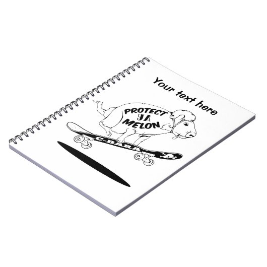 Capybara Skateboard Ollie Notitieboek (Linkerzijde)