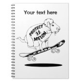 Capybara Skateboard Ollie Notitieboek (Voorkant)