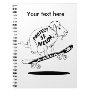 Capybara Skateboard Ollie Notitieboek