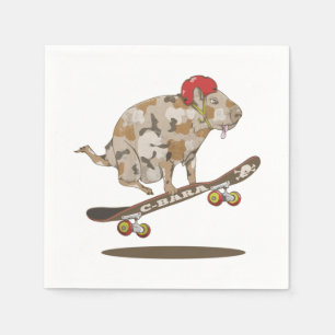 Capybara Skateboard ollie Servet