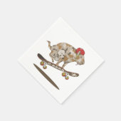 Capybara Skateboard ollie Servet (Hoek)