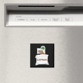 Capybara Slaap Nacht Kerstmisknaagdier Kerstdromen Magneet (Insitu (Vaatwasser))