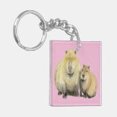 Capybara Sleutelhanger (Voorkant Links)