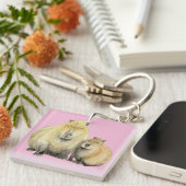Capybara Sleutelhanger (Voorkant Rechts)
