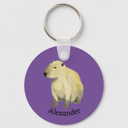 Capybara Sleutelhanger (Voorkant)