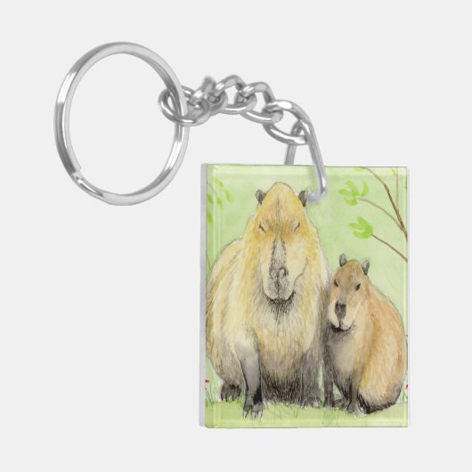 Capybara Sleutelhanger (Voorkant Links)