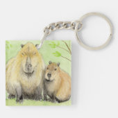 Capybara Sleutelhanger (Achterkant)