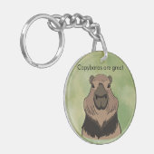 Capybara Sleutelhanger (Voorkant Links)