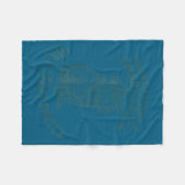 Capybara Slimme Kerel Scheet Stinkerd Grappige Cow Fleece Deken (Voorkant (Horizontaal))