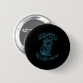 Capybara Slimme vent scheet stinker grappige cowbo Ronde Button 5,7 Cm (Voorkant /achterkant)