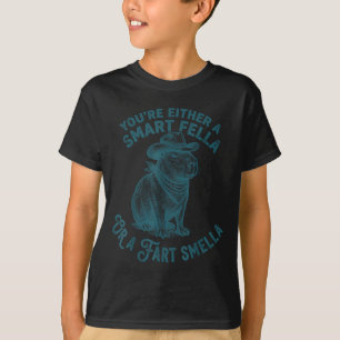 Capybara Slimme vent scheet stinker Grappige Cowbo T-shirt