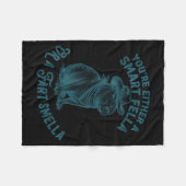 Capybara Smart Fella Fart Smella Funny Cowboy Humo Fleece Deken (Voorkant (Horizontaal))