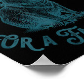 Capybara Smart Fella Fart Smella Funny Cowboy Humo Poster (Hoek)