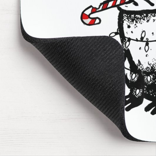 Capybara Smoking Christmas Ugly Cigarette Gen Z Muismat (Hoek)