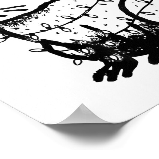 Capybara Smoking Christmas Ugly Cigarette Gen Z Poster (Hoek)