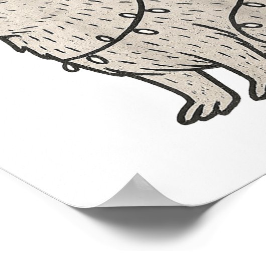 Capybara Smoking Christmas Ugly Cigarette Gen Z  Poster (Hoek)