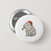 Capybara Smoking Christmas Ugly Cigarette Gen Z  Ronde Button 5,7 Cm (Voorkant /achterkant)