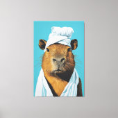 Capybara Spa Day Canvas Afdruk (Voorkant)