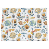 Capybara Space Pattern Grote Geschenktas Groot Cadeauzakje (Voorkant)