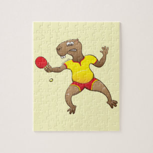 Capybara speeltafeltennis legpuzzel