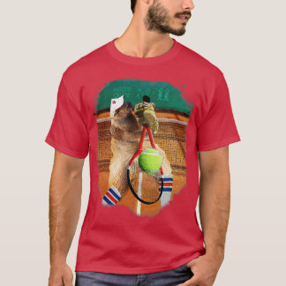 Capybara spelen tennis 1 t-shirt