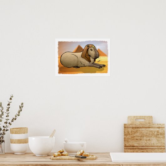 Capybara Sphinx Poster (Keuken)