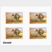 Capybara Sphinx Rechthoekige Sticker (Vel)