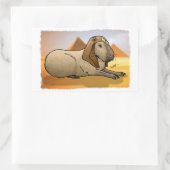 Capybara Sphinx Rechthoekige Sticker (Tas)
