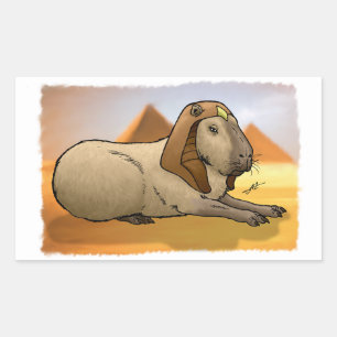 Capybara Sphinx Rechthoekige Sticker