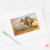 Capybara Sphinx Rechthoekige Sticker (Envelop)