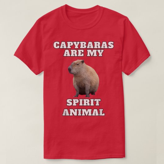 Capybara Spirit Animal  T-shirt (Design voorkant)