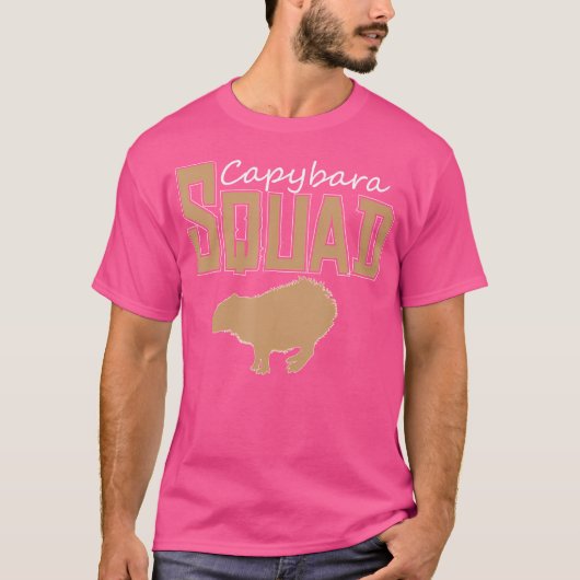 Capybara Squat Funny Capybara T-shirt (Voorkant)