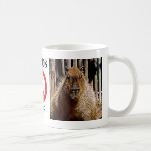 Capybara Staring Koffiemok (Rechts)