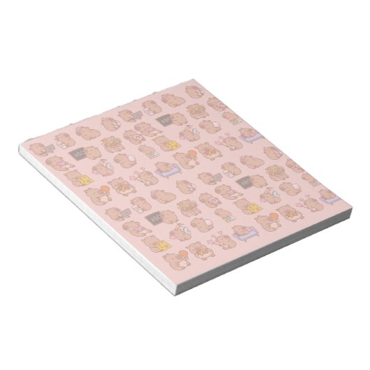 capybara stationery notitieblok (Schuin)