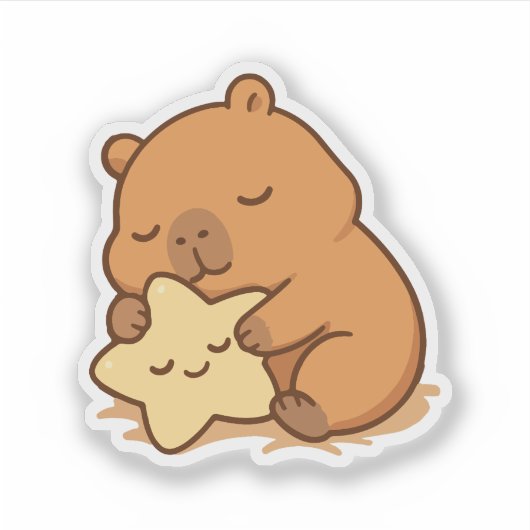 Capybara Sticker (Voorkant)