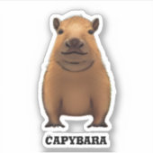 Capybara Sticker (Voorkant)