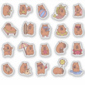 capybara sticker (Voorkant)