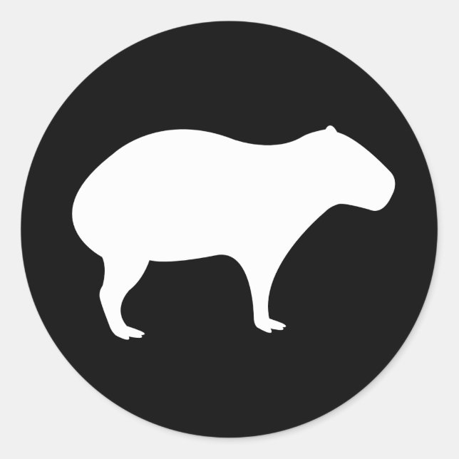 Capybara Sticker (Voorkant)