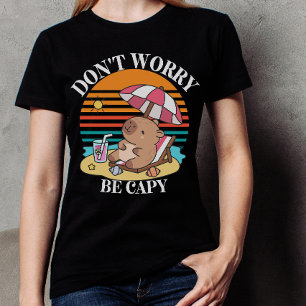 Capybara strand Zomer familie vakantie T-shirt