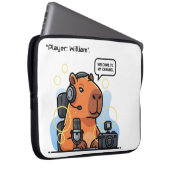 Capybara Streamer Laptop Sleeve – Custom Name or C (Voorkant Rechts)