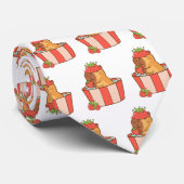 Capybara-stropdas | Grappig Dierenprint Stropdas v (Opgerold)