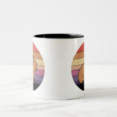 Capybara Sunset Mok | Ontspannen & esthetisch dier (Center)