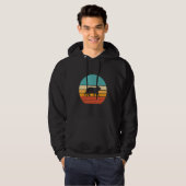 Capybara Sunset Retro Hoodie (Voorkant volledig)