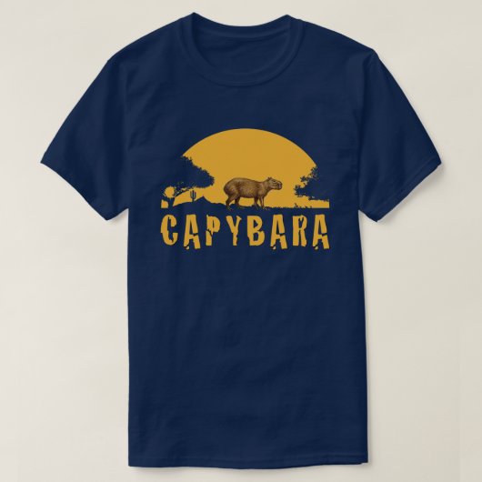 Capybara Sunset T-shirt (Design voorkant)