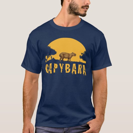 Capybara Sunset T-shirt (Voorkant)