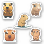 Capybara Super Sticker Pack (Voorkant)
