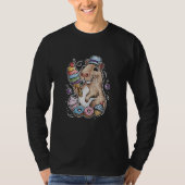 Capybara Sweets Donuts Cupcakes snoepjes T-shirt (Voorkant)