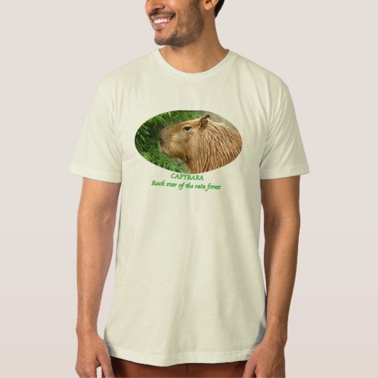 Capybara T show houdt van de liefste knaagdiertjes T-shirt (Voorkant)